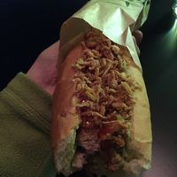 Hotdog  at Bar de Retro in Barcelona