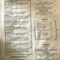 menu at Cafe Stepping Stone in Cartagena