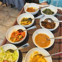 8 vegan dishes   at EthioStar in Stockholm