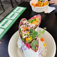 Wrap with Tempeh at The Organic Boho in Copenhagen