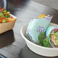 Tempeh wrap at The Organic Boho in Copenhagen