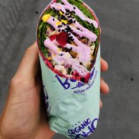 Vegan pink wrap at The Organic Boho in Copenhagen