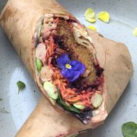 Falafel wrap  at The Organic Boho in Copenhagen