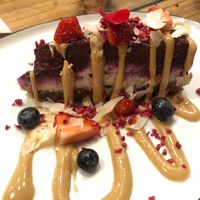 Blueberry cheesecake  at The Organic Boho in Copenhagen