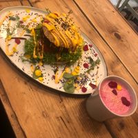 Burger  at The Organic Boho in Copenhagen