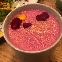 Pink tayya at The Organic Boho in Copenhagen