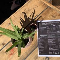 Menu at The Organic Boho in Copenhagen