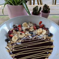 The I Am Radiant acai bowl - so good!!! at The Organic Boho in Copenhagen