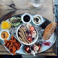 Brunch plate at The Organic Boho in Copenhagen