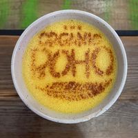 Turmeric latte at The Organic Boho in Copenhagen