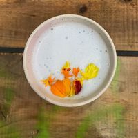 Blue spirulina latte at The Organic Boho in Copenhagen