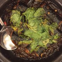 Seaweed rolls stuffed with tofu braised at Loving Hut - Hoa Dang in Ho Chi Minh City