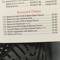 Plus quite a few tofu dishes  at Golden House in Cardiff