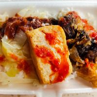 Chicken rice at Healthy Vegetarian 健康素食 in Central Singapore