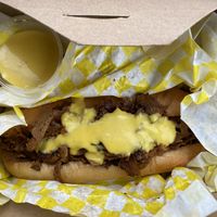 Vegan Philly cheesesteak at Fauxmaha in Omaha