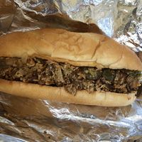 Seitan Philly + Jalepenos at Fauxmaha in Omaha