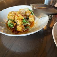 General Tso’s tofu (if you ask, you can get a side of jasmine rice for $1 more)  at Juju in Durham