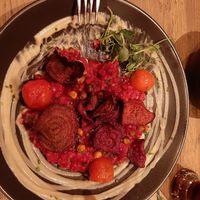 beetroot orzotto at Flamsbrygga in Flaam