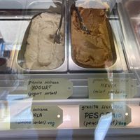 Granita flavours  at L'arte del Gelato in Verona