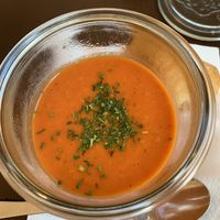 Tomaten-Kokos-Suppe at Kaffeeflut in Wittdun