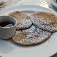 Vegane Pancakes mit Ahornsirup  at Kaffeeflut in Wittdun