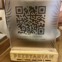 Restaurant name at Pezetarian in Cartagena