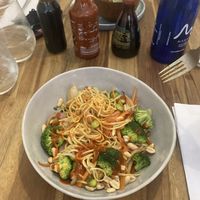 Veggie noodles  at Pezetarian in Cartagena