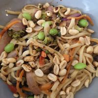 Veggie Noodles (Pad Thai) at Pezetarian in Cartagena