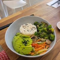 healthy bowl at Pezetarian in Cartagena