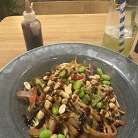 Veggie noodles  at Pezetarian in Cartagena