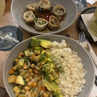 Chickpea curry  at Pezetarian in Cartagena