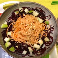 Fideos Frios - Crema de Mani at Pezetarian in Cartagena