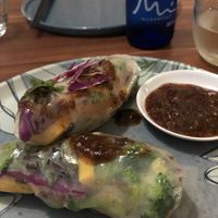 Summer rolls at Pezetarian in Cartagena