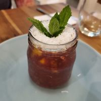 Acai sorbet at Pezetarian in Cartagena