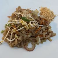 Tofu Pad Thai! Had a lovely flavour (wish the portion was bigger, it was very small)   at Spice in Hvar