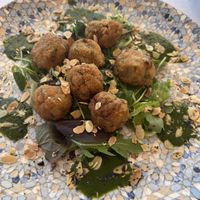 Chickpeas croquette style   at Perla Blu in La Maddalena