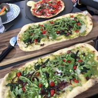2 vegan pea pizzas & vegan kids pizza at ASK Italian in Lichfield