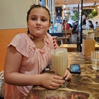 London fog milkshake at Chickpea Restaurant in Vancouver