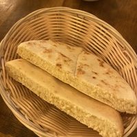 Pita bread  at Chickpea Restaurant in Vancouver