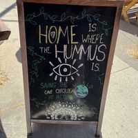   at Chickpea Restaurant in Vancouver