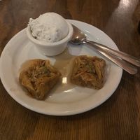 The lumberjack baklava, LOVED it  at Chickpea Restaurant in Vancouver