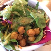 Side salad at Chickpea Restaurant in Vancouver