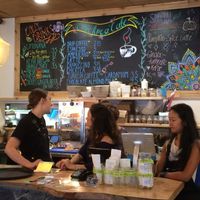 Bar area at Chickpea Restaurant in Vancouver