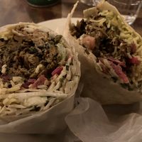 Shawarma, burrito-style  at Chickpea Restaurant in Vancouver