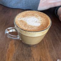 Cappuccino  at Chickpea Restaurant in Vancouver