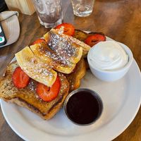 French toast at Chickpea Restaurant in Vancouver