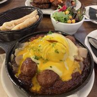 Shakshuka with vegan egg   at Chickpea Restaurant in Vancouver