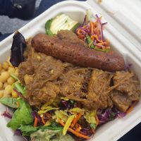 Salad from the food truck... it was okay at Chickpea Restaurant in Vancouver