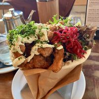   at Chickpea Restaurant in Vancouver