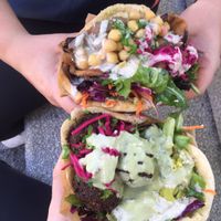   at Chickpea Restaurant in Vancouver